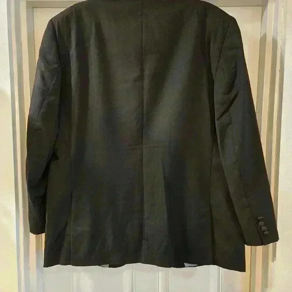 Vera Wang Nestor Tux Jacket Wool Black Mens Size 46R - Picture 2 of 12